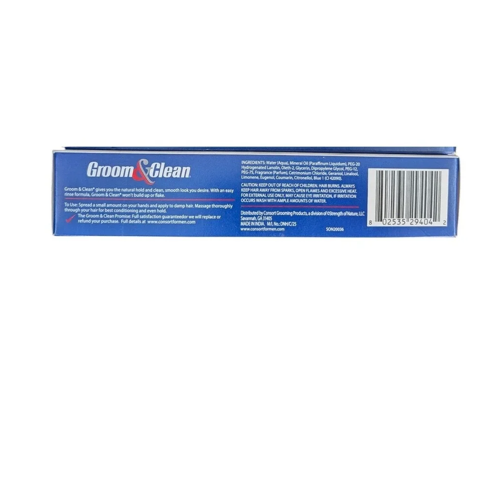 Groom & Clean Greaseless Hair Control 4.5 oz Exp 02/2026 Lot of 2